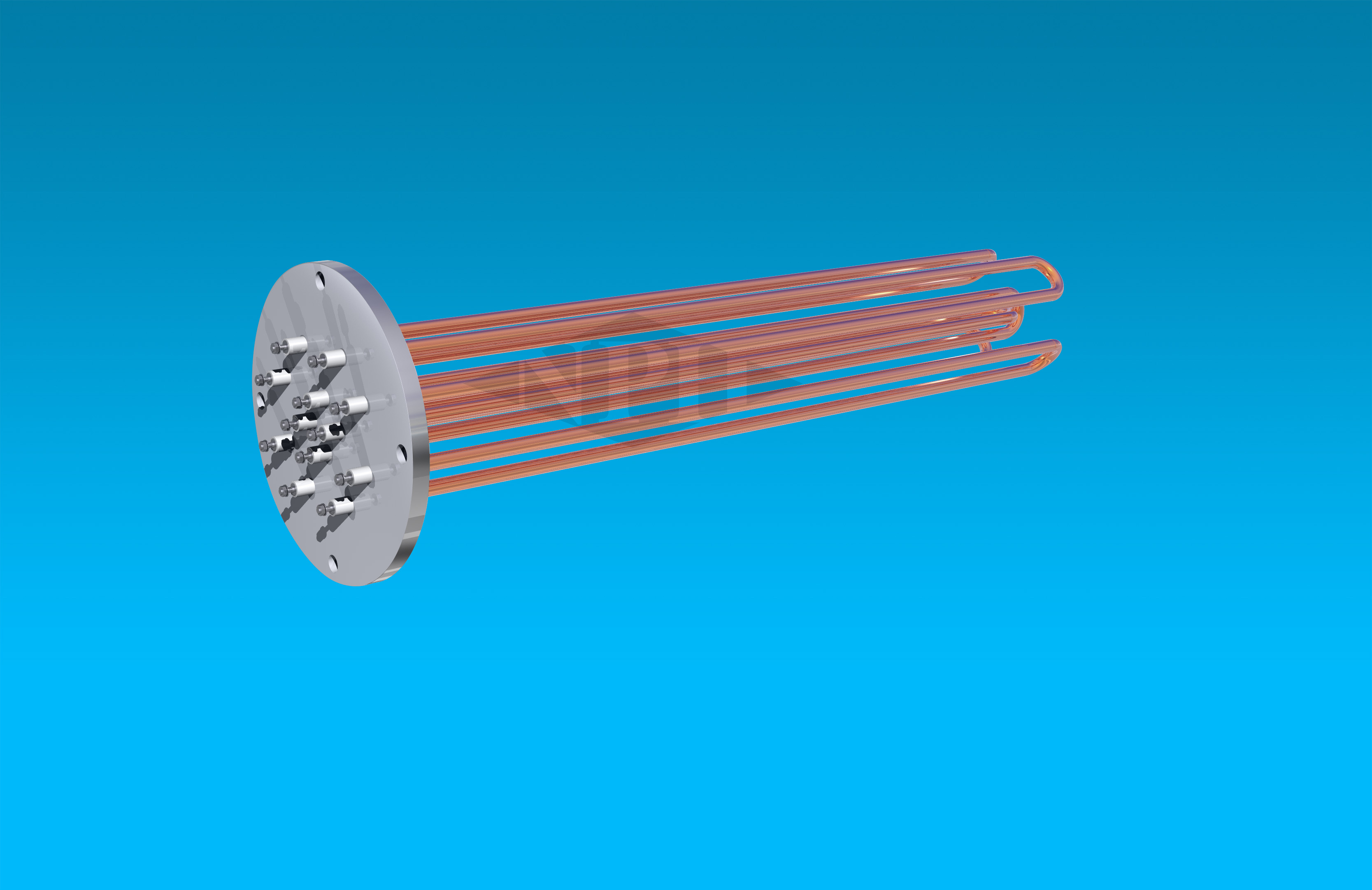 Round Non ANSI Flanged Immersion Heater_6_copper-W-BB